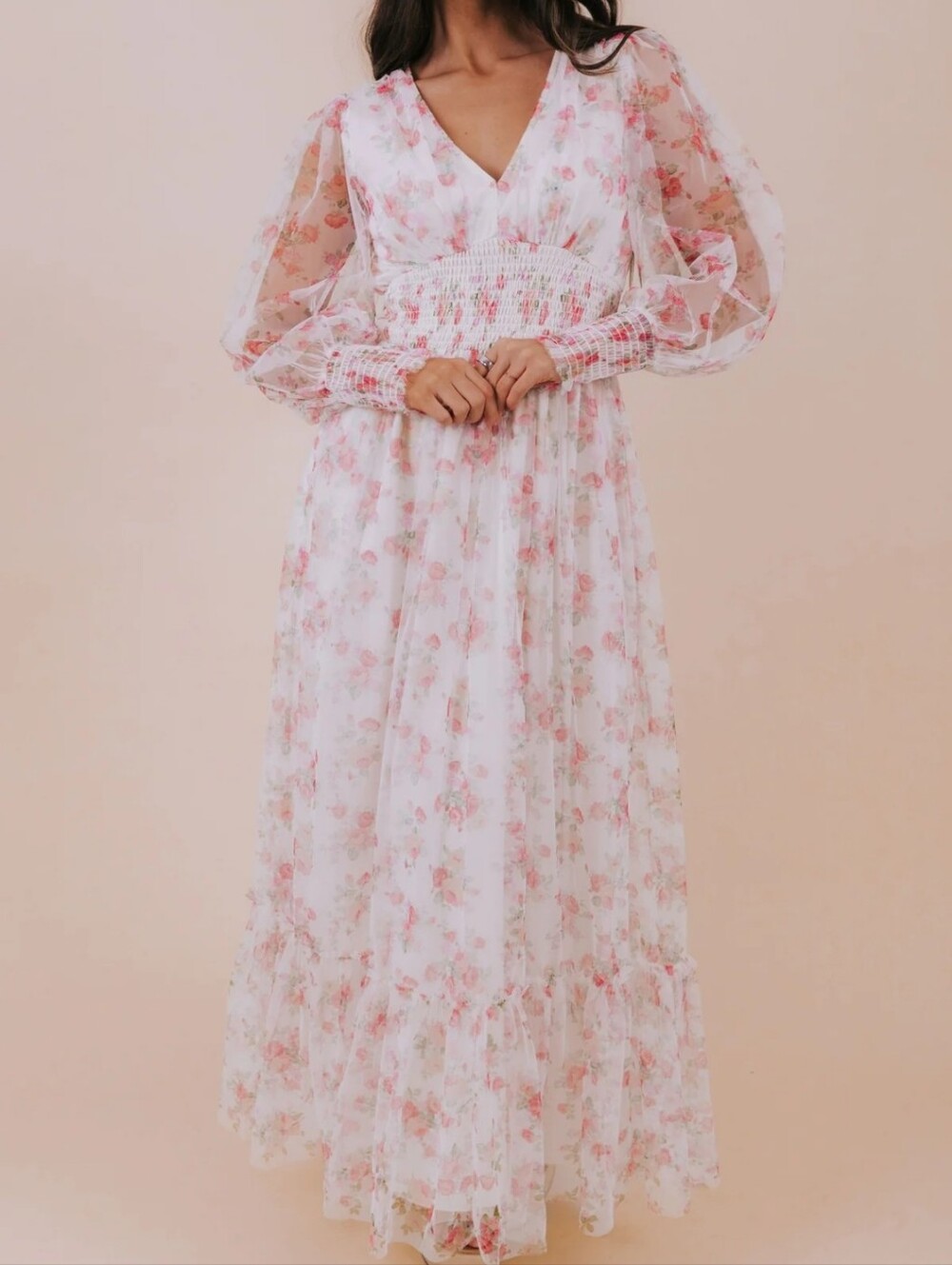 One Loved Babe Romance In The Air Floral Maxi‎ Dress Size S